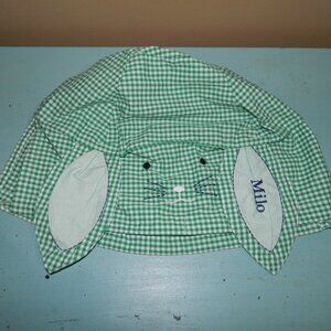 Pottery Barn Kids Gingham Easter Basket Liner "Milo" Sz S (OO-5)